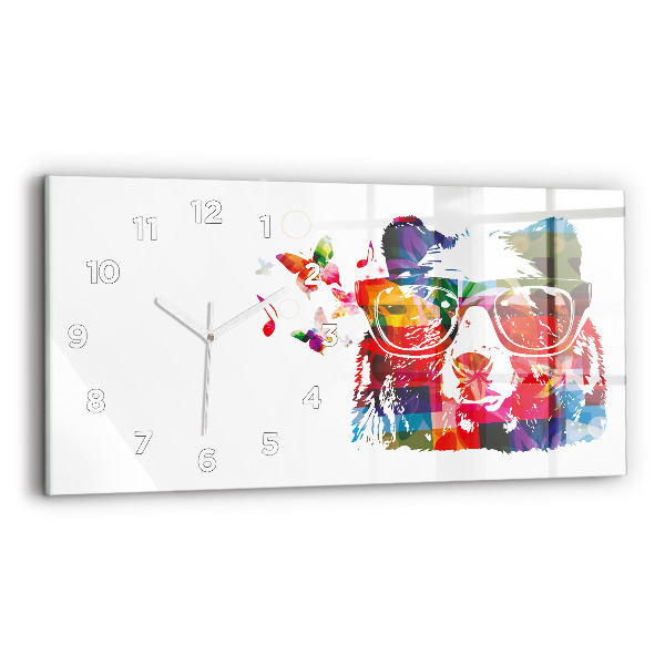 Horloge murale horizontale 'Tête d''ours'