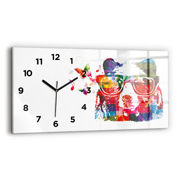Horloge murale horizontale 'Tête d''ours'