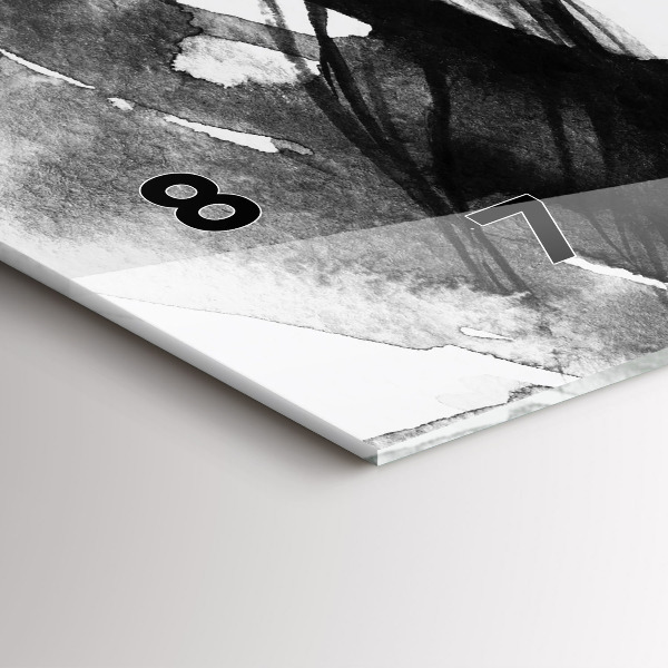 Horloge murale horizontale Portrait de femme aquarelle