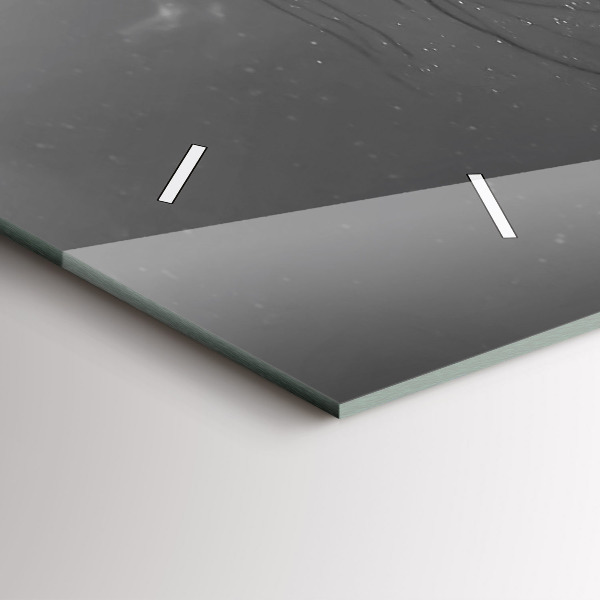 Horloge rectangulaire horizontale Les lèvres de la femme