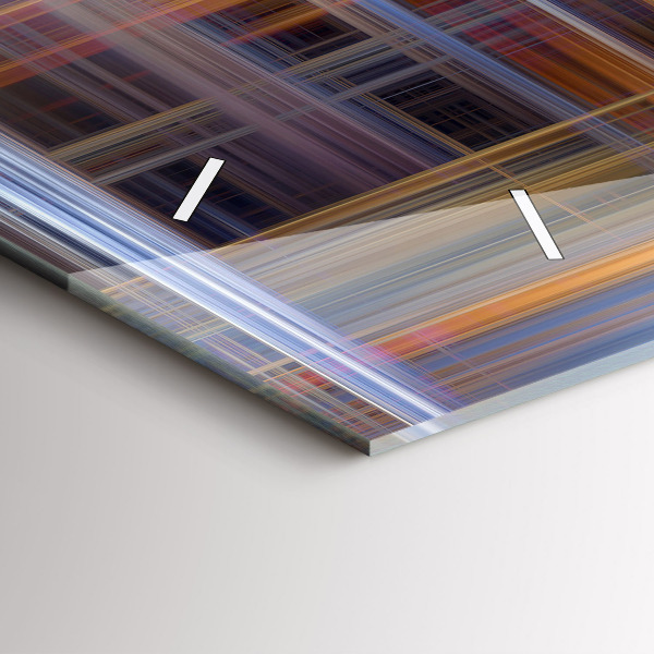 Horloge murale horizontale Géométrie abstraite