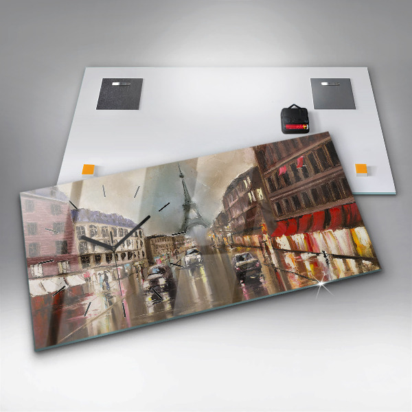 Horloge murale horizontale Ville de Paris