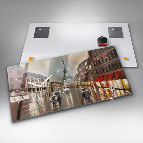 Horloge murale horizontale Ville de Paris