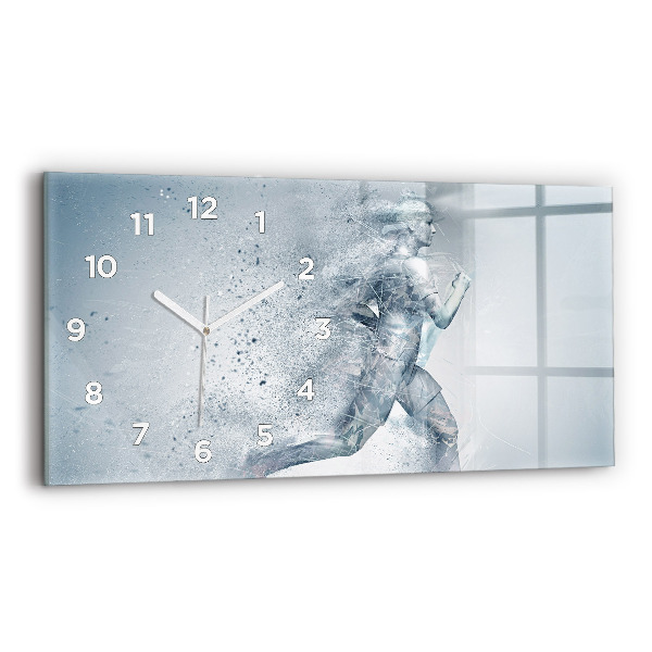 Horloge murale horizontale Homme qui court