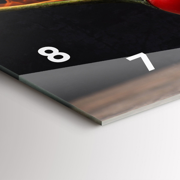 Horloge murale horizontale Pepperoni au poivre