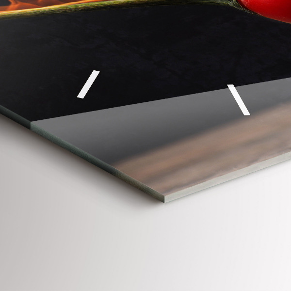 Horloge murale horizontale Pepperoni au poivre