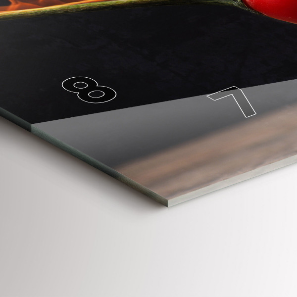 Horloge murale horizontale Pepperoni au poivre