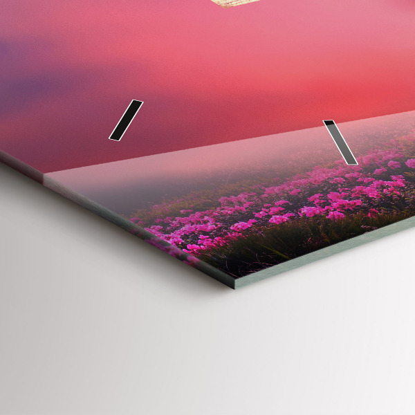 Horloge murale horizontale Une maison pour les oiseaux