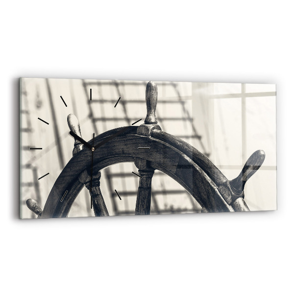 Horloge murale horizontale Navire antique