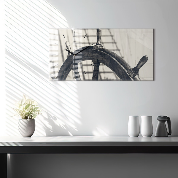Horloge murale horizontale Navire antique
