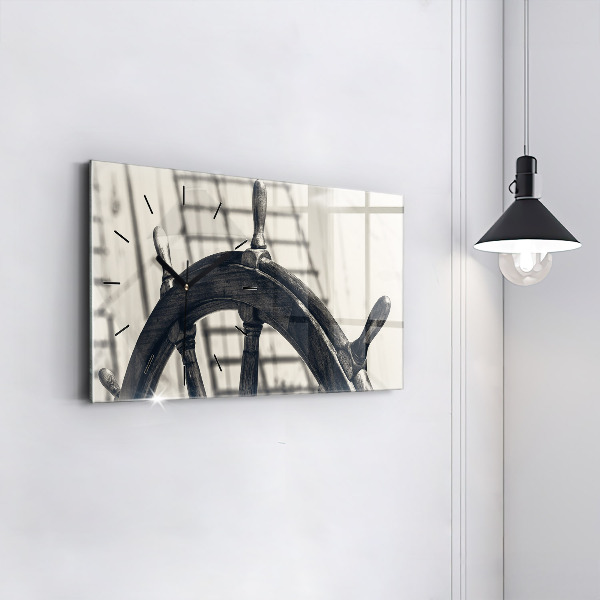 Horloge murale horizontale Navire antique