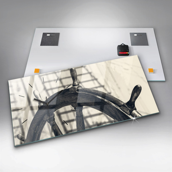 Horloge murale horizontale Navire antique