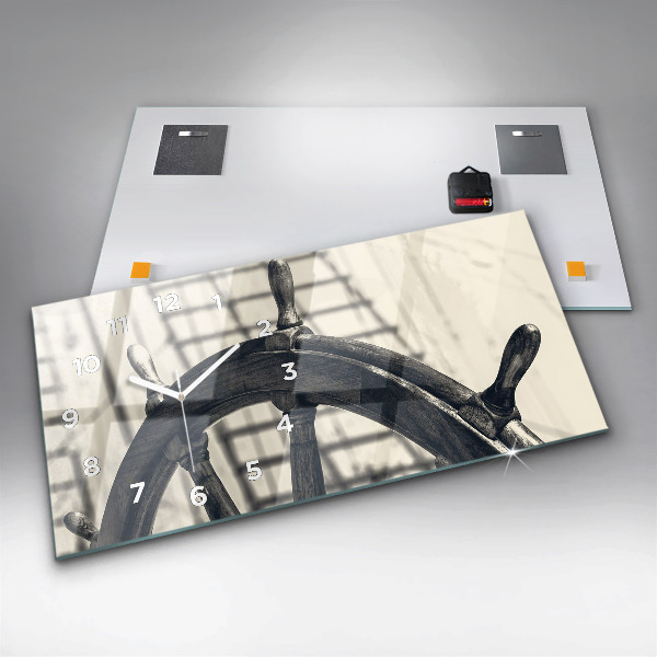 Horloge murale horizontale Navire antique