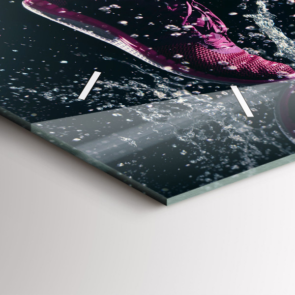 Horloge murale horizontale Mode de vie sain et course à pied