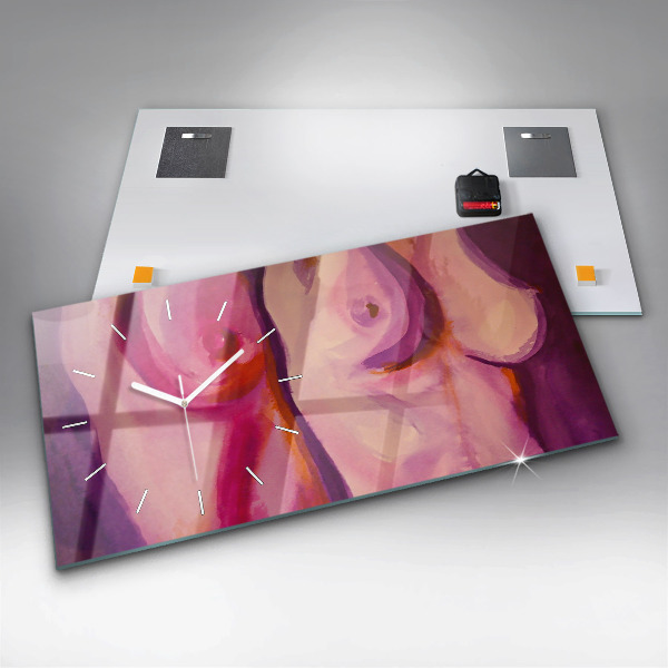 Horloge murale horizontale Peindre des femmes