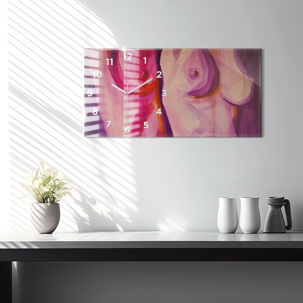 Horloge murale horizontale Peindre des femmes