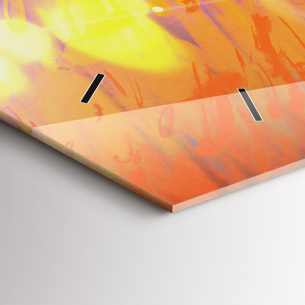 Horloge murale horizontale Chevalier avec une épée