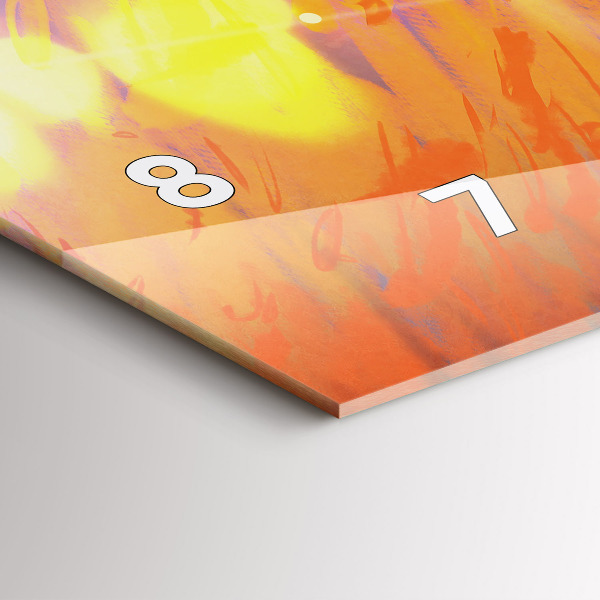 Horloge murale horizontale Chevalier avec une épée