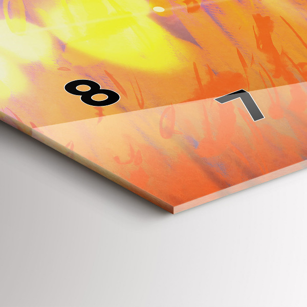 Horloge murale horizontale Chevalier avec une épée