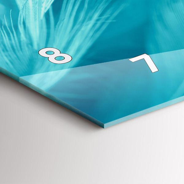 Horloge murale horizontale Vert turquoise vintage