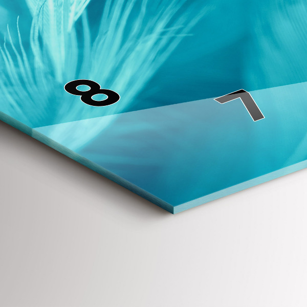 Horloge murale horizontale Vert turquoise vintage