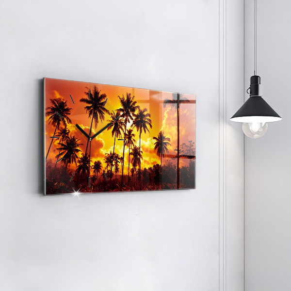 Horloge rectangulaire horizontale Thaïlande Plage de Klong Prao