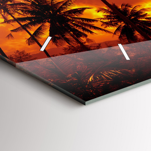 Horloge rectangulaire horizontale Thaïlande Plage de Klong Prao