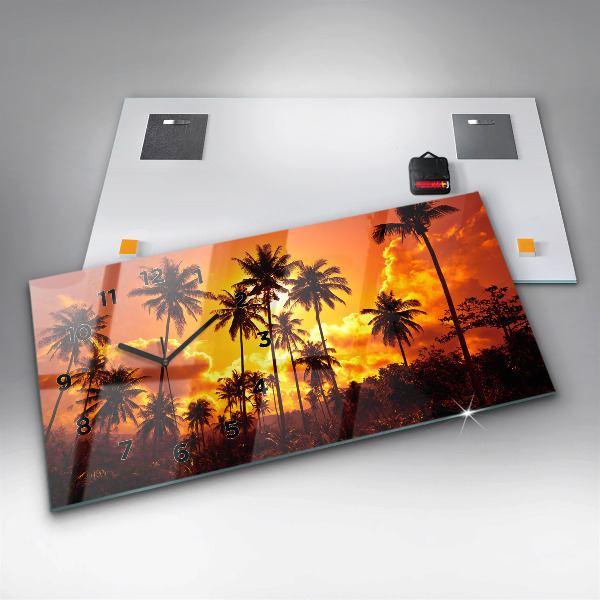 Horloge rectangulaire horizontale Thaïlande Plage de Klong Prao