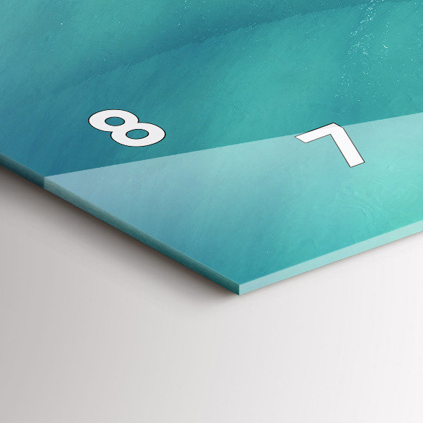 Horloge murale horizontale Île du Cœur