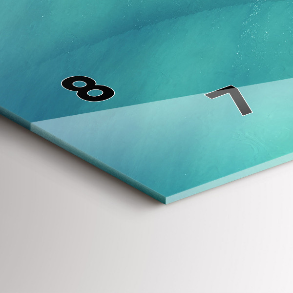 Horloge murale horizontale Île du Cœur