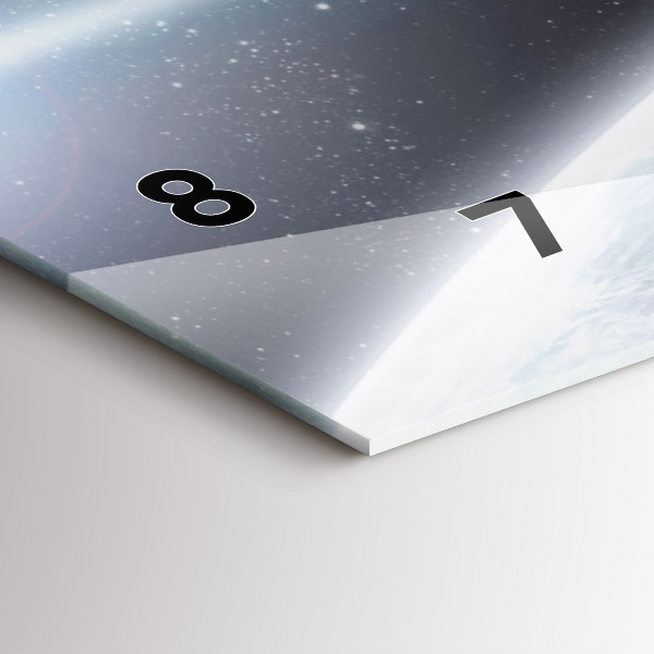 Horloge rectangulaire horizontale Planètes spatiales