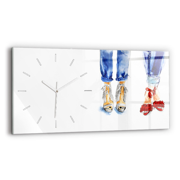 Horloge murale horizontale Talons hauts pour femmes