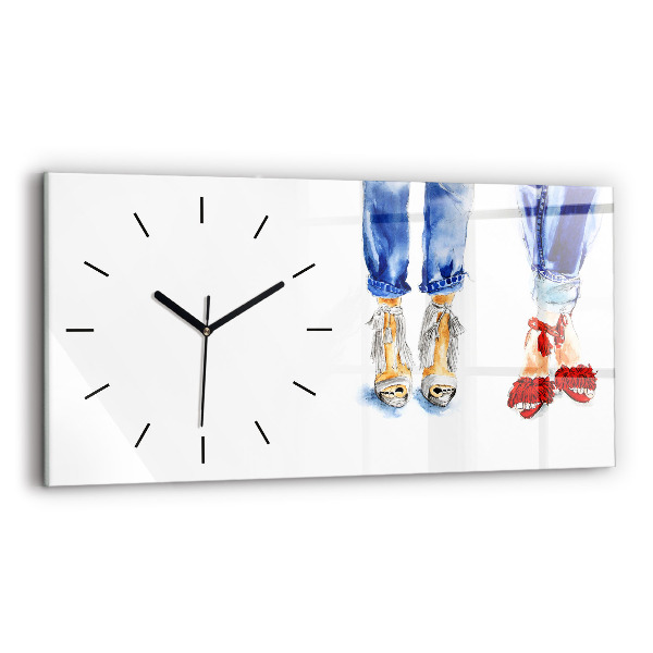 Horloge murale horizontale Talons hauts pour femmes