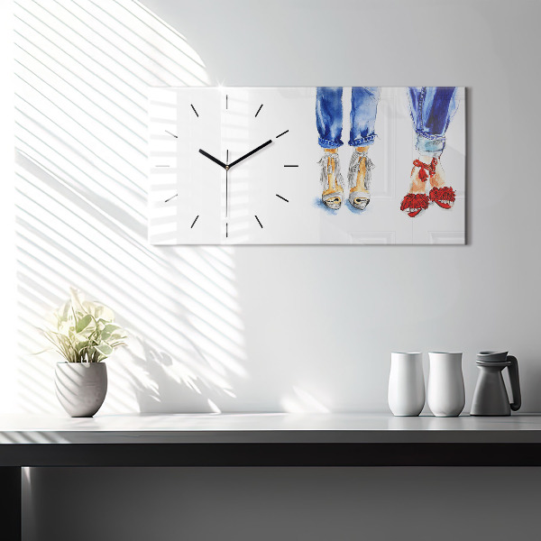 Horloge murale horizontale Talons hauts pour femmes