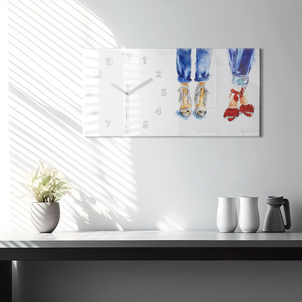 Horloge murale horizontale Talons hauts pour femmes
