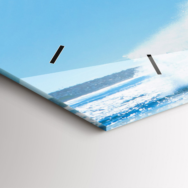 Horloge rectangulaire horizontale Surf à Hawaï