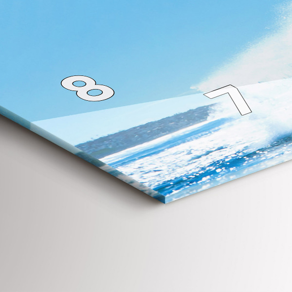 Horloge rectangulaire horizontale Surf à Hawaï