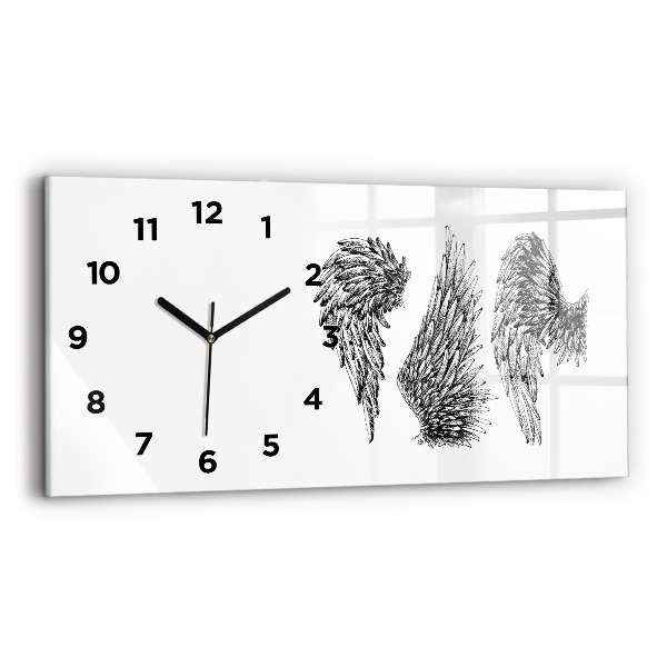 Horloge murale horizontale 'ailes d''ange'
