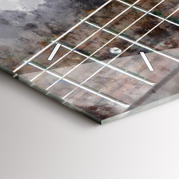 Horloge murale horizontale Guitare