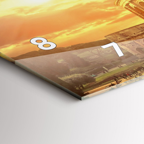 Horloge murale horizontale Colisée romain