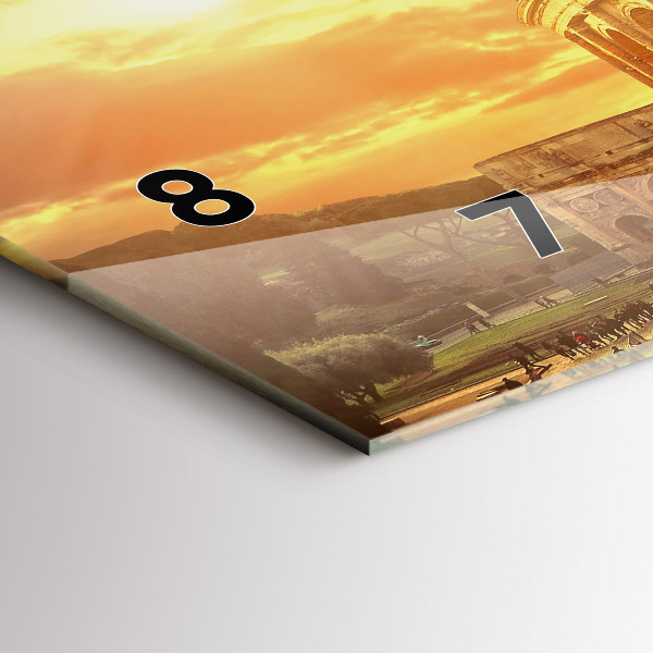 Horloge murale horizontale Colisée romain