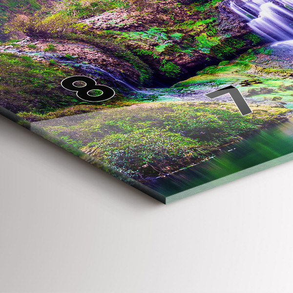 Horloge murale horizontale Cascade de Jiulong, Chine