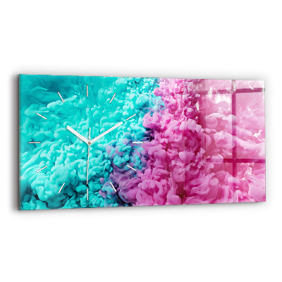 Horloge murale horizontale Art moderne - taches