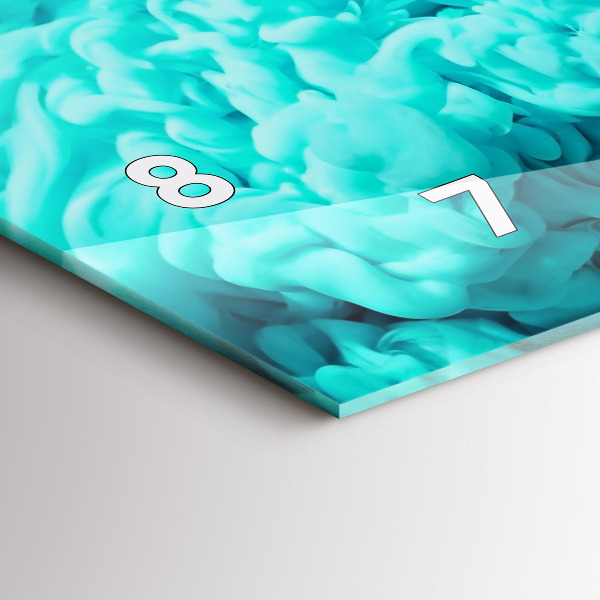 Horloge murale horizontale Art moderne - taches