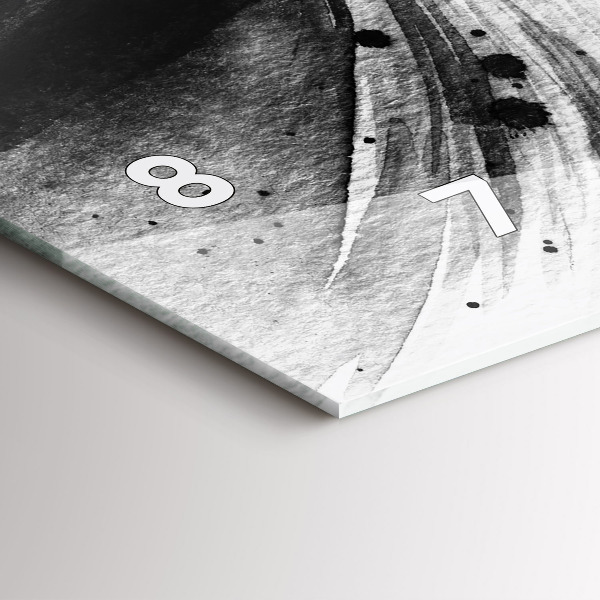 Horloge murale horizontale Femme au chapeau