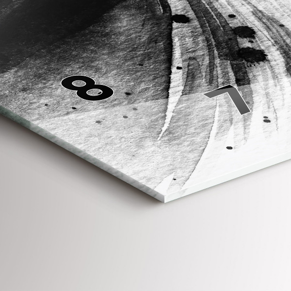 Horloge murale horizontale Femme au chapeau