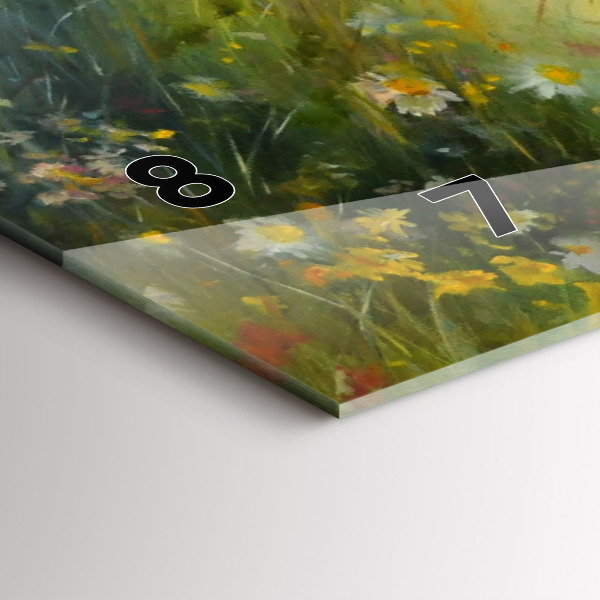 Horloge murale horizontale Belle femme avec un cheval