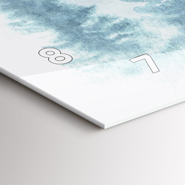 Horloge murale horizontale 'Forêt d''hiver'