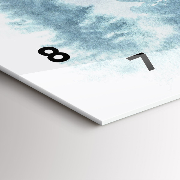 Horloge murale horizontale 'Forêt d''hiver'