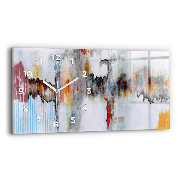 Horloge rectangulaire horizontale Abstraction